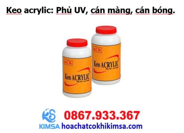 Keo acrylic: Phủ UV, cán màng, cán bóng. - Hình ảnh 3