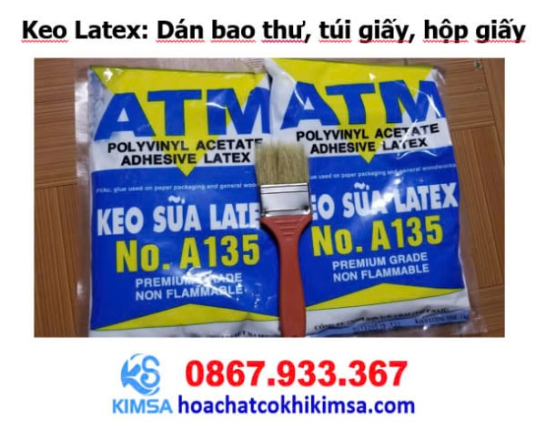 Keo Latex: Dán bao thư, túi giấy, hộp giấy. - Hình ảnh 4