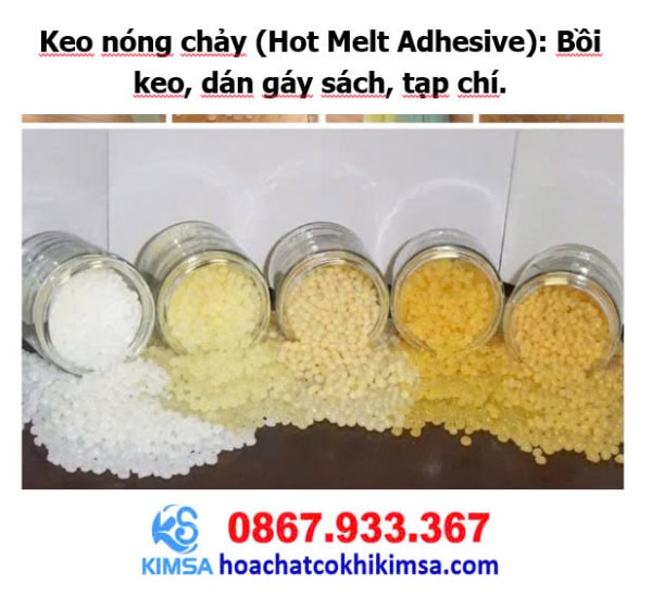 Keo nóng chảy (Hot Melt Adhesive): Bồi keo, dán gáy sách, tạp chí. - Hình ảnh 2