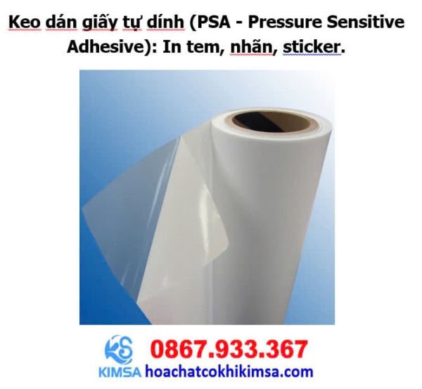 Keo dán giấy tự dính (PSA - Pressure Sensitive Adhesive): In tem, nhãn, sticker. - Hình ảnh 3