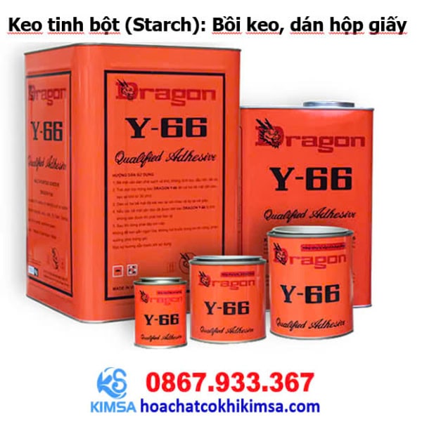 Keo tinh bột (Starch): Bồi keo, dán hộp giấy. - Hình ảnh 3