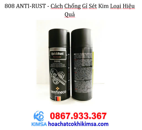 808 ANTI-RUST - Chất chống gỉ sét và ăn mòn bề mặt kim loại - Hình ảnh 2