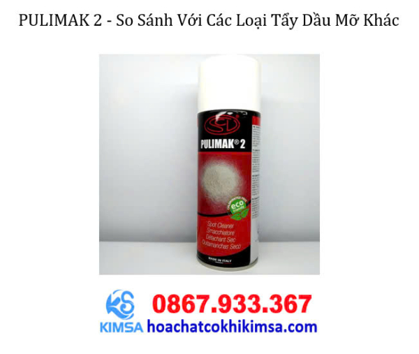 PULIMAK 2 chai xịt tẩy dầu mỡ