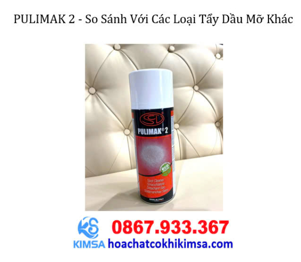 PULIMAK 2 chai xịt tẩy dầu mỡ - Hình ảnh 3