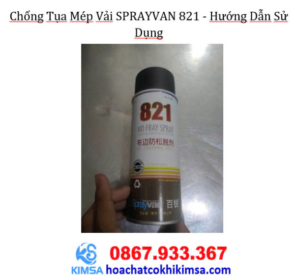 Chống tụa mép vải SPRAYVAN 821 - Hình ảnh 3